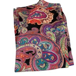 Lauren Ralph Lauren pants button/zip closure side pockets colorful Size 6